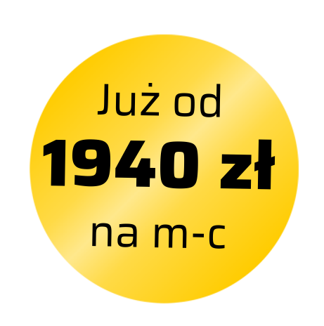 Już od 1940 zł na m-c